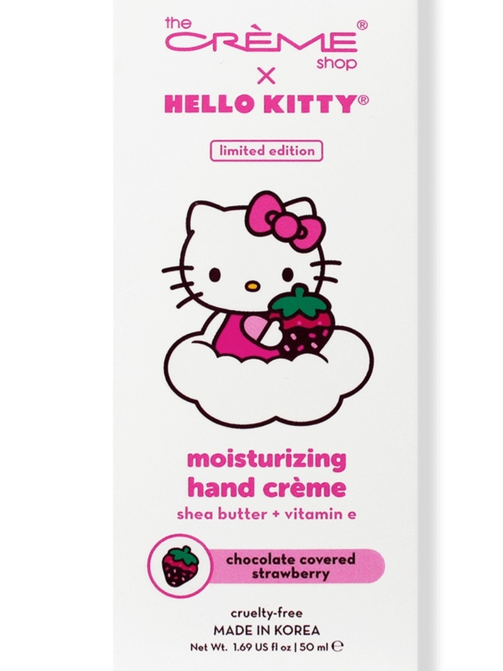Hello Kitty Pink & White Hand Crème - Shea Butter & Vitamin E